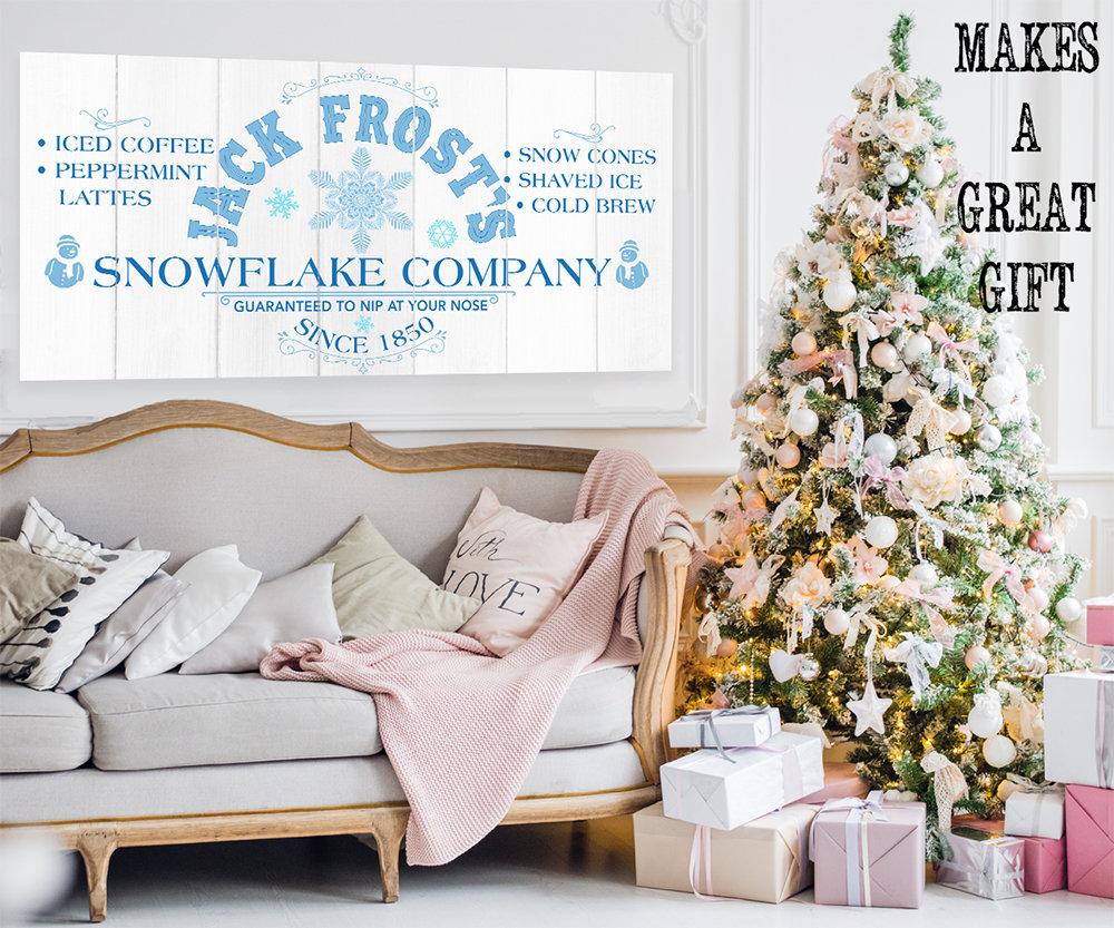 Jack Frost Snowflake Co - Canvas