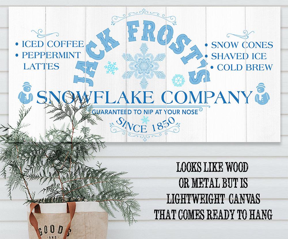 Jack Frost Snowflake Co - Canvas