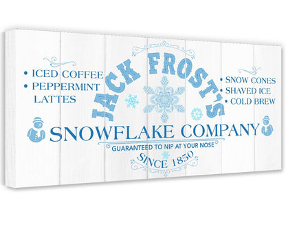 Jack Frost Snowflake Co - Canvas
