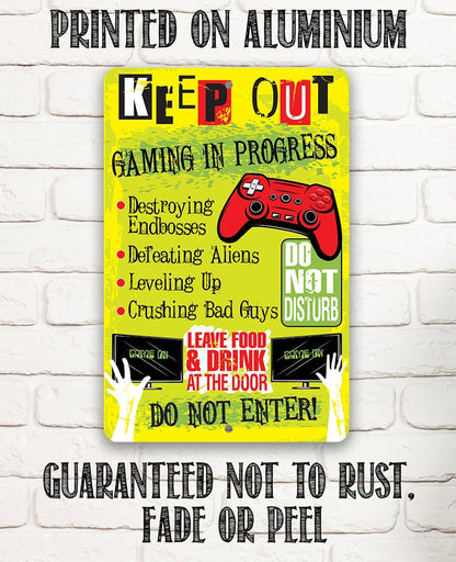 Keep Out Gamer - Metal Sign