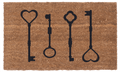 The Keys to My Heart Vinyl Coir Doormat