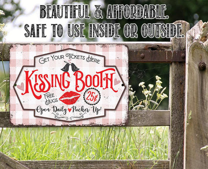 Kissing Booth - Metal Sign
