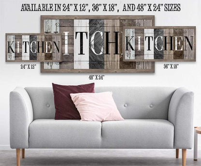 Kitchen in Multi Pattern - Canvas