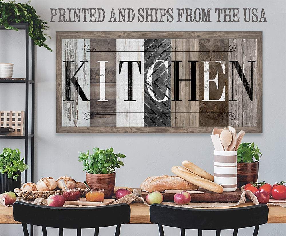 Kitchen in Multi Pattern - Canvas