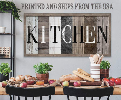 Kitchen in Multi Pattern - Canvas