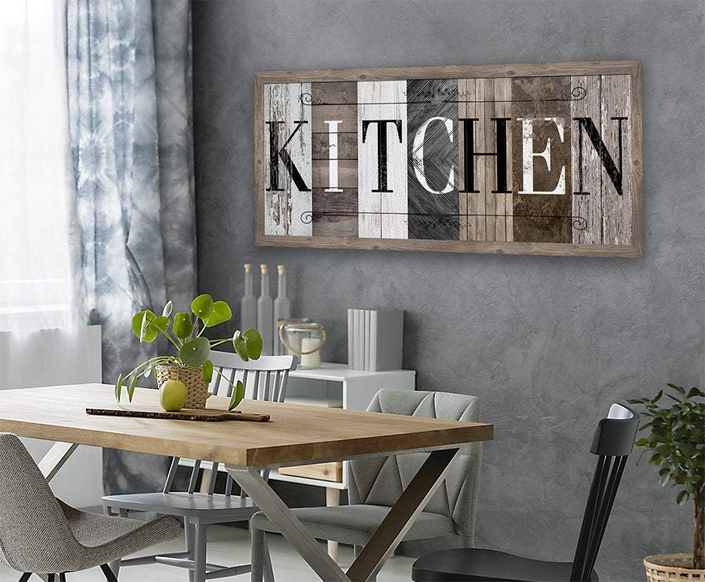 Kitchen in Multi Pattern - Canvas