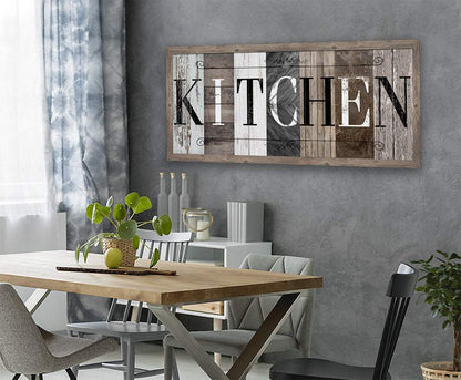 Kitchen in Multi Pattern - Canvas
