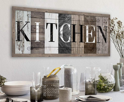 Kitchen in Multi Pattern - Canvas