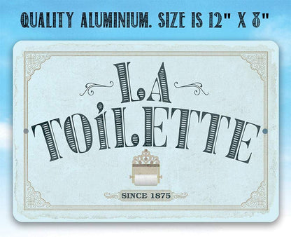 La Toilette - Metal Sign