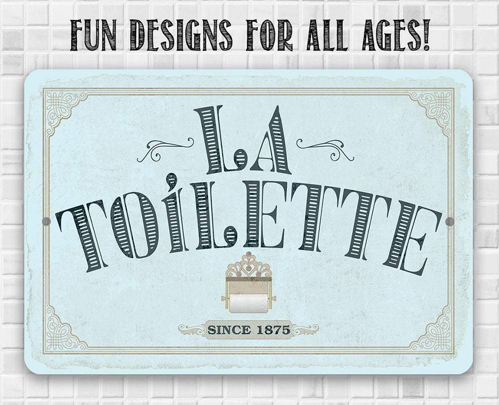 La Toilette - Metal Sign