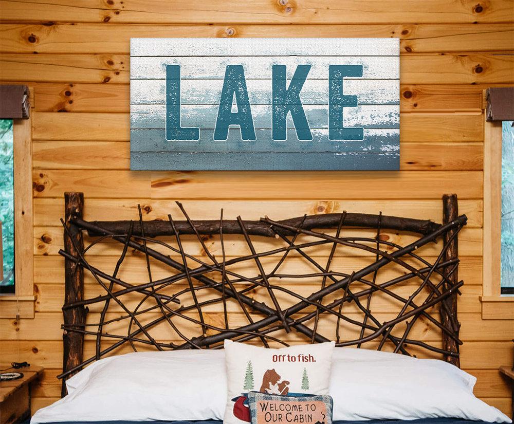 Lake Sign - Canvas