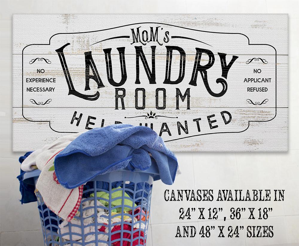 Laundry Room Help Wanted 2 - Canvas