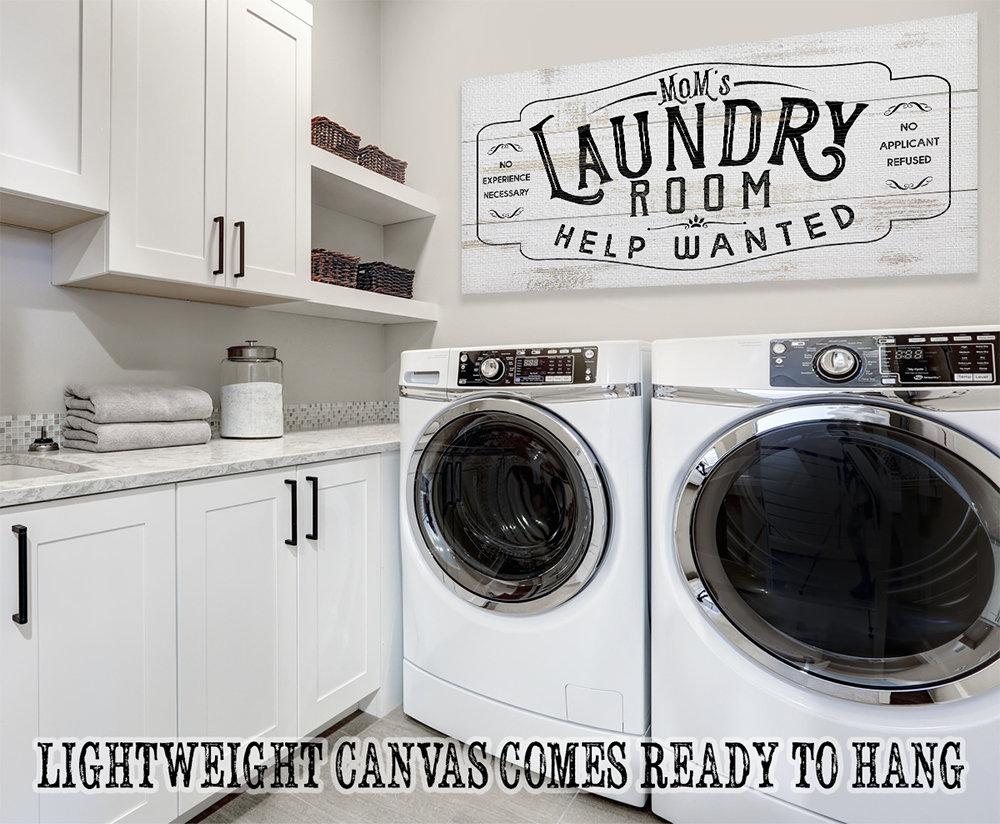 Laundry Room Help Wanted 2 - Canvas