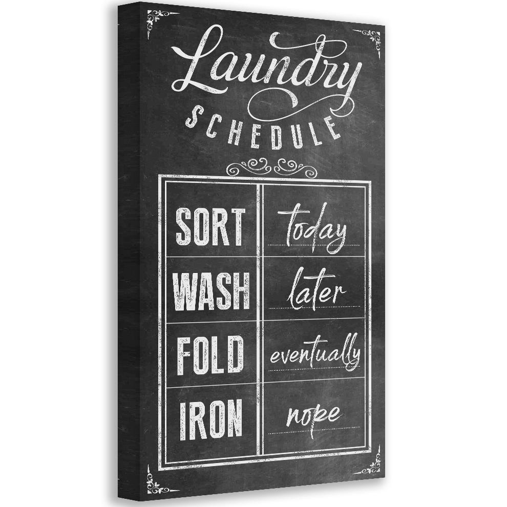 Laundry Schedule - Canvas