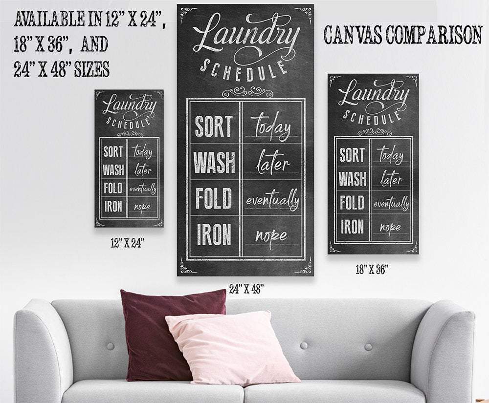 Laundry Schedule - Canvas