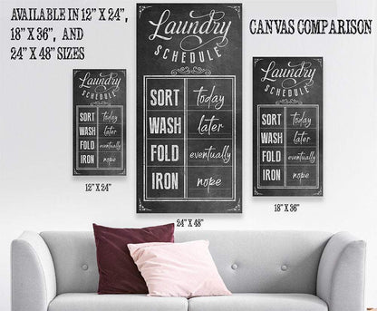 Laundry Schedule - Canvas