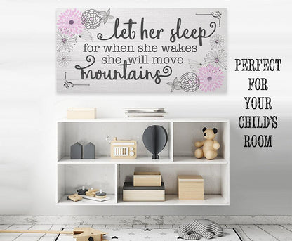 Let Her Sleep - Canvas