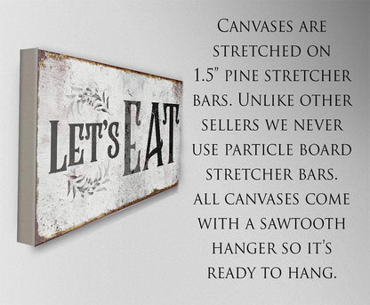 Let's Eat - Canvas