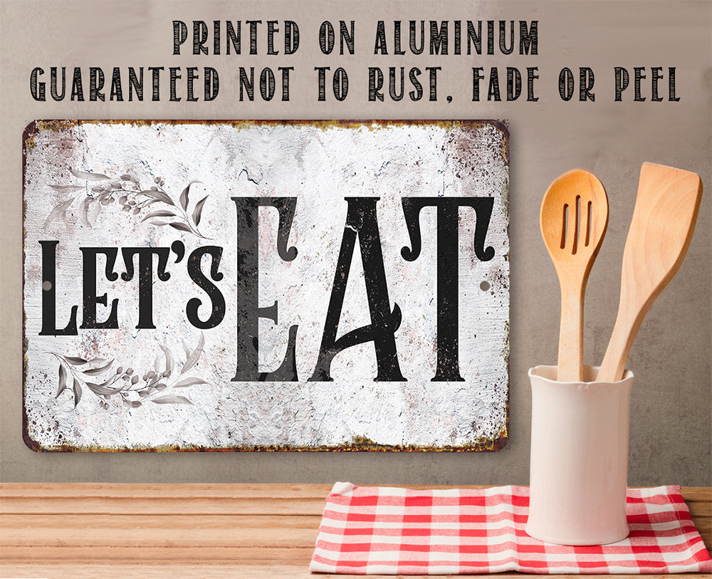Let's Eat - Metal Sign