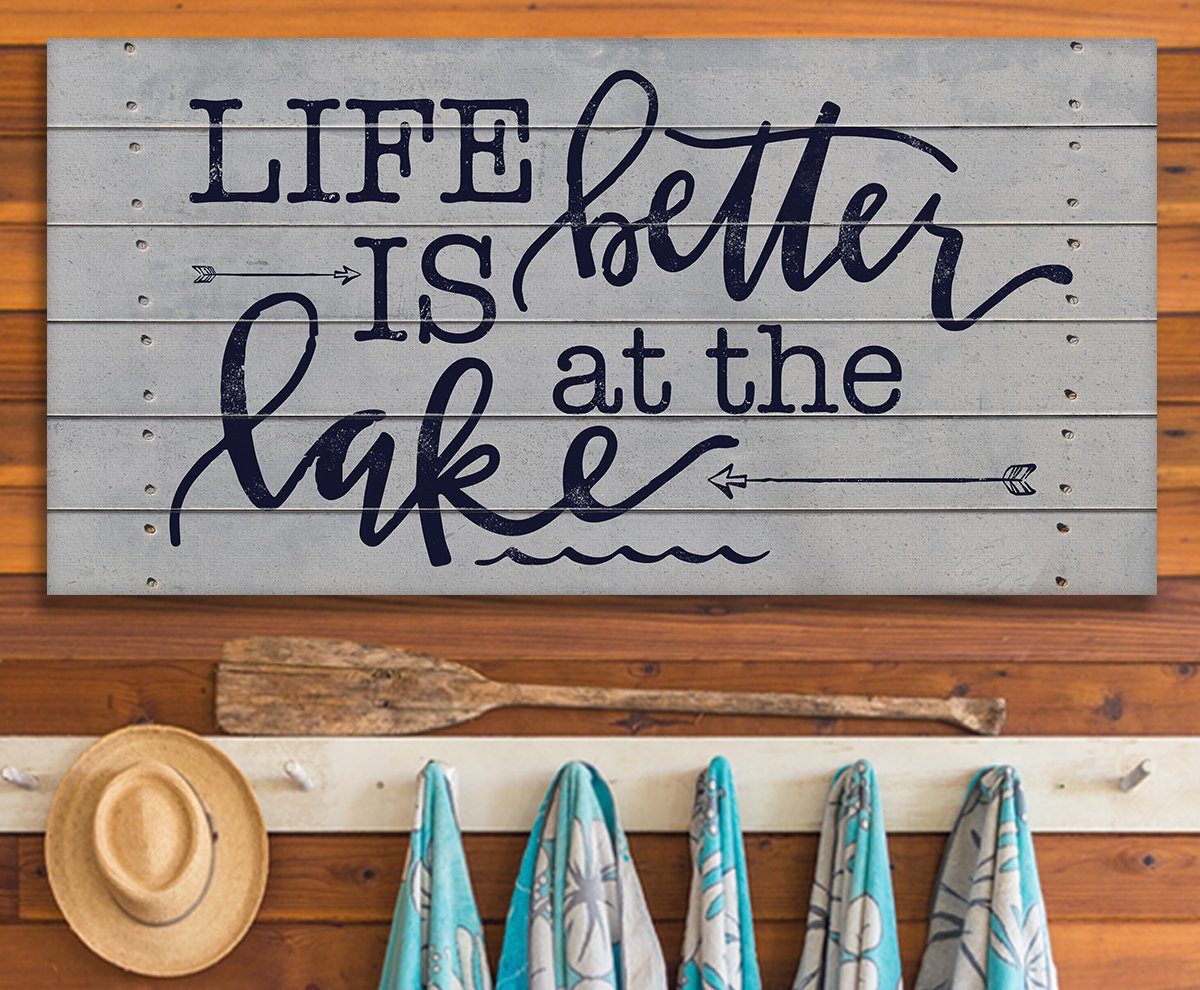 Life Is Better At The Lake - Canvas