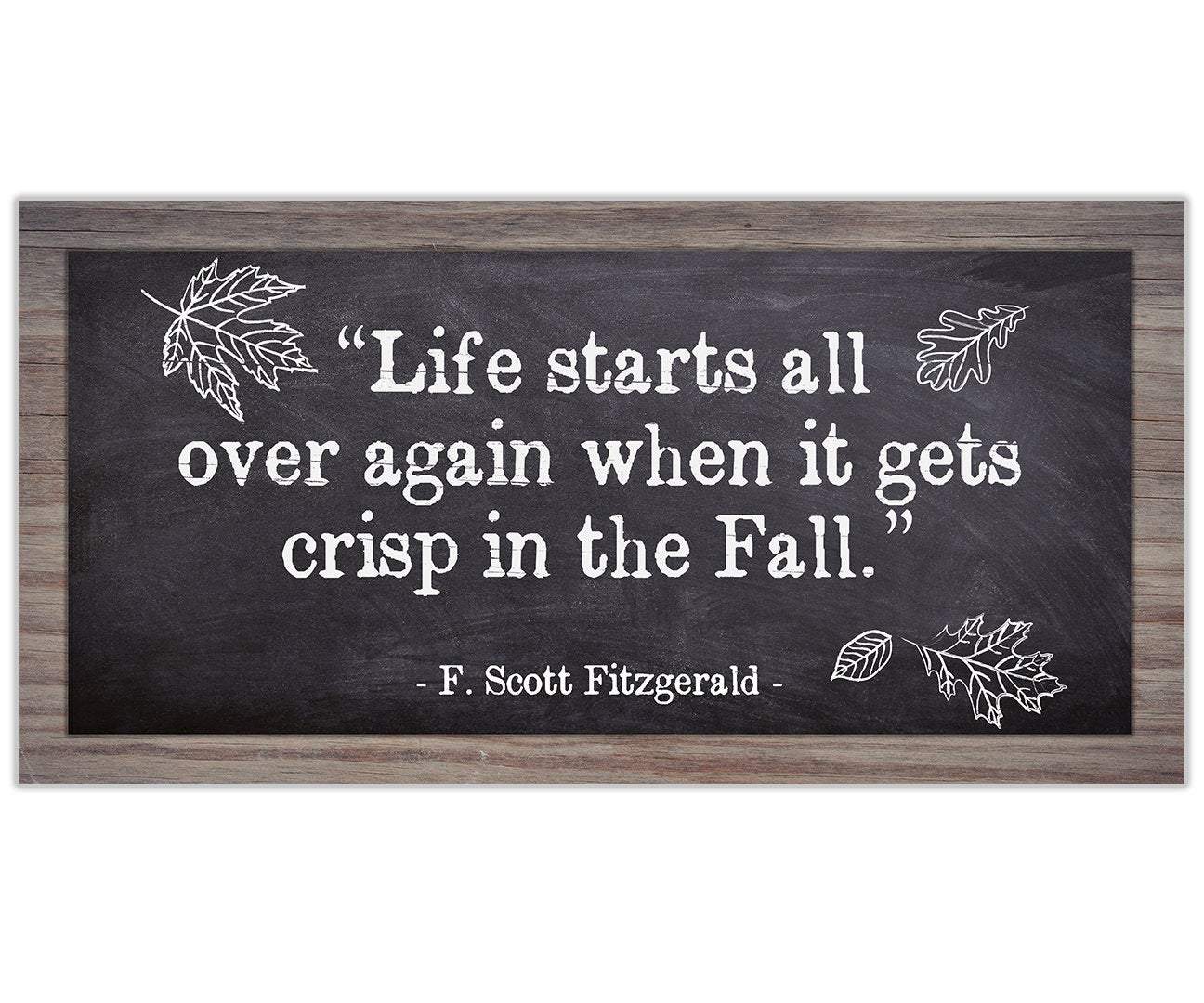 Life Starts All Over in Fall - Canvas