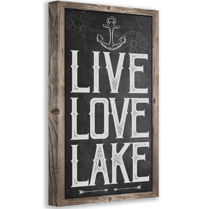 Live Love Lake - Canvas