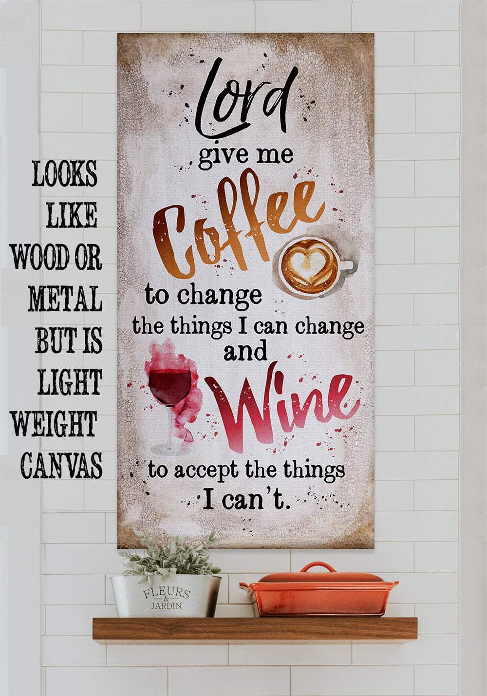 Lord,Give Me Coffee - Canvas