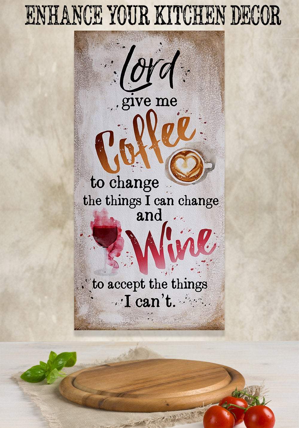 Lord,Give Me Coffee - Canvas