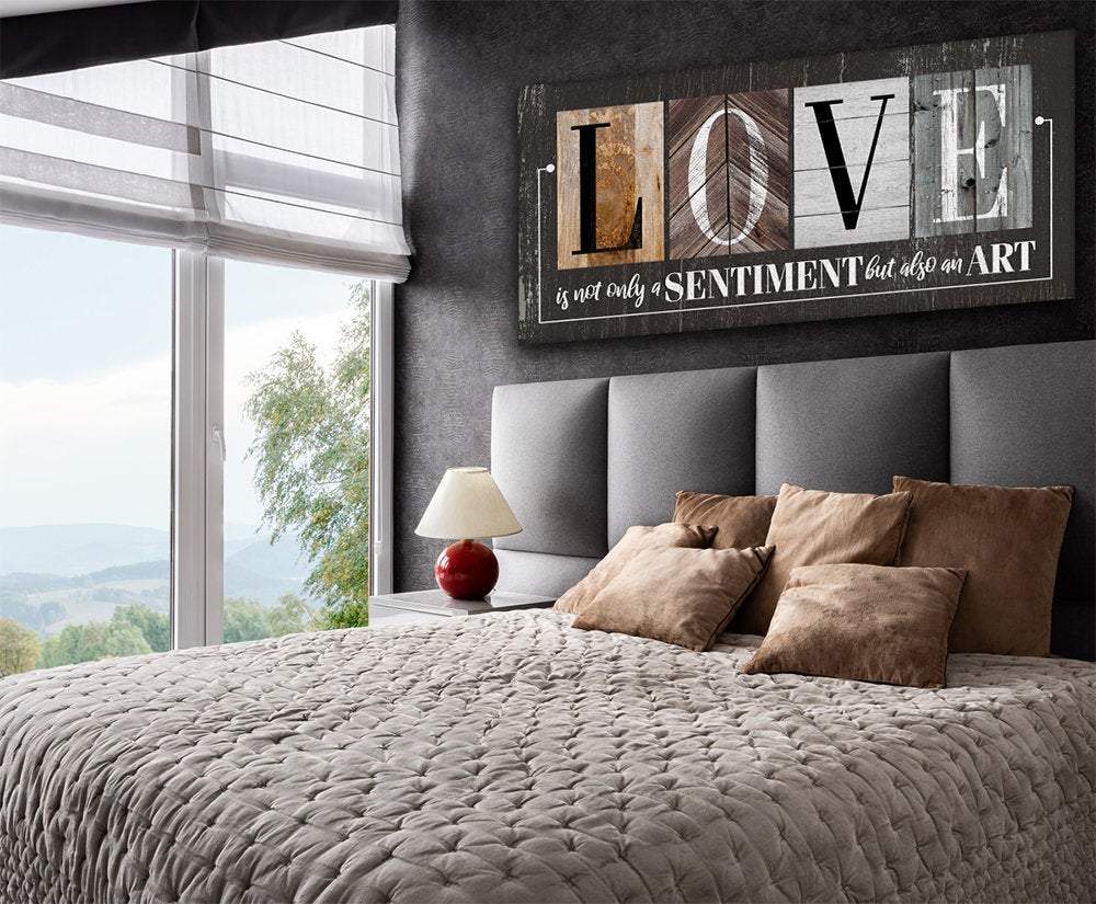 Love Is Not Only A Sentiment in Multi Pattern - Canvas