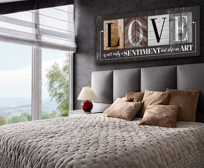 Love Is Not Only A Sentiment in Multi Pattern - Canvas