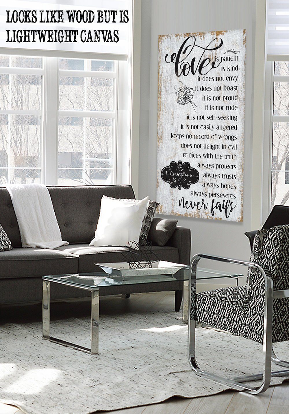 Love Is Patient - Vertical - Canvas