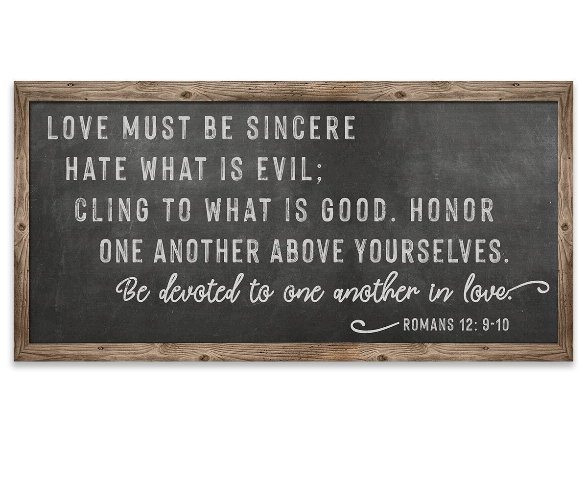 Love Must Be Sincere - Canvas