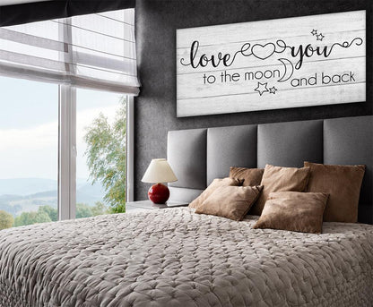 Love You To The Moon And Back - Canvas