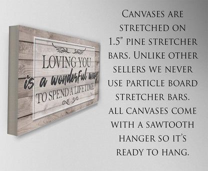 Loving You Is A Wonderful Way - Canvas