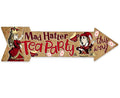 Mad Hatter Tea Party This Way - Directional Arrow - Metal Sign