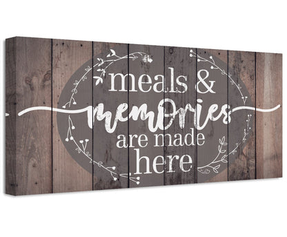Meals & Memories Are Made Here - Canvas