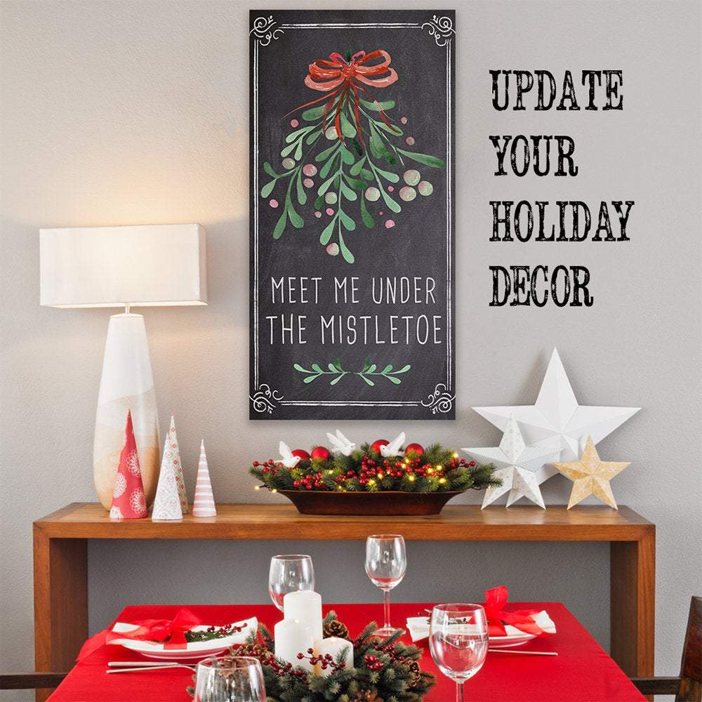 Meet Me Under The Mistletoe - Canvas