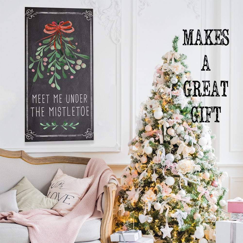 Meet Me Under The Mistletoe - Canvas