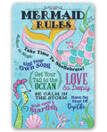 Mermaid Rules - Metal Sign
