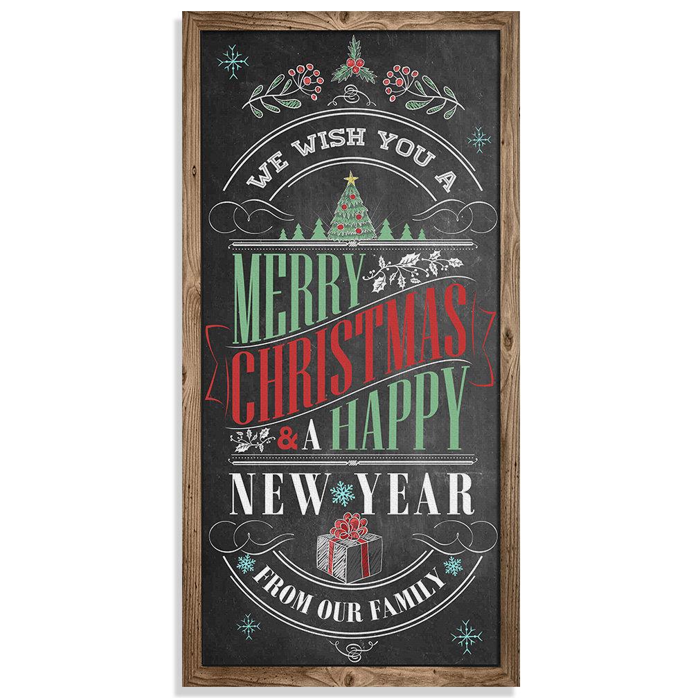Merry Christmas & A Happy New Year - Canvas