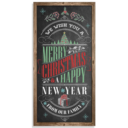 Merry Christmas & A Happy New Year - Canvas
