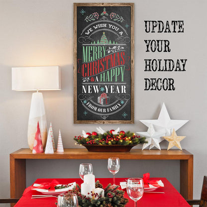 Merry Christmas & A Happy New Year - Canvas