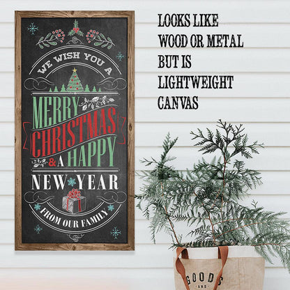 Merry Christmas & A Happy New Year - Canvas