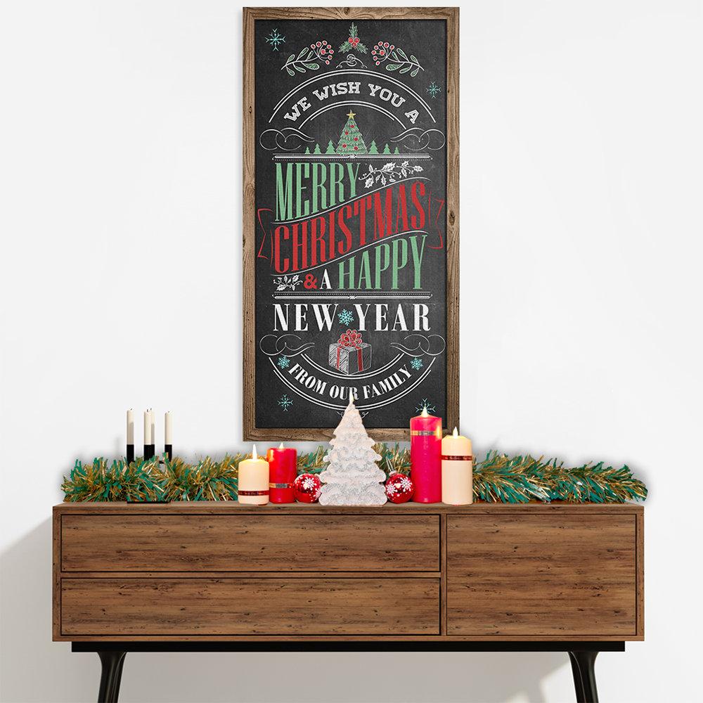 Merry Christmas & A Happy New Year - Canvas