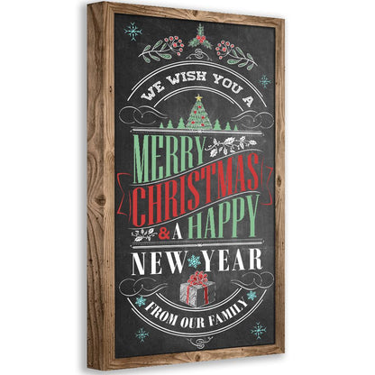 Merry Christmas & A Happy New Year - Canvas