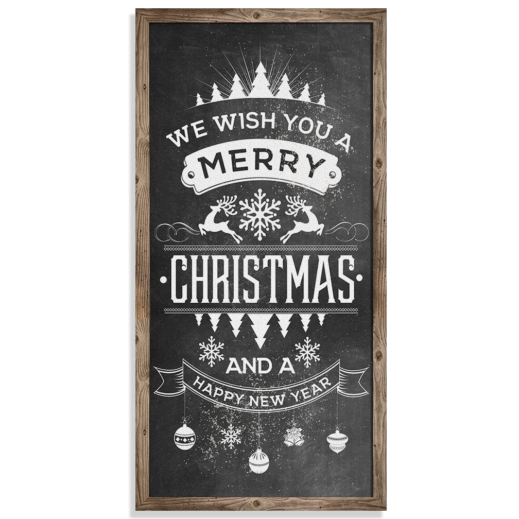 Merry Christmas Happy New Year - Canvas