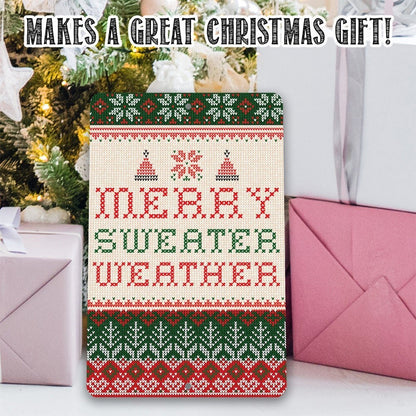 Merry Sweater Weather - Metal Sign