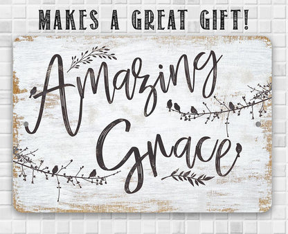 Amazing Grace - Metal Sign
