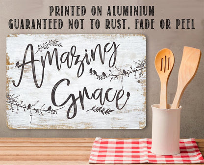 Amazing Grace - Metal Sign