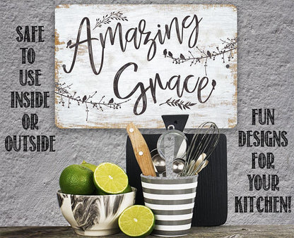 Amazing Grace - Metal Sign